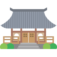 お寺の境内という静かな場所に眠る